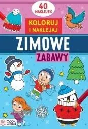 Koloruję i naklejam. Zimowe zabawy