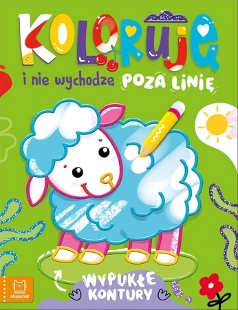 Koloruję i nie wychodzę poza linię - z owieczką. Wypukłe kontury