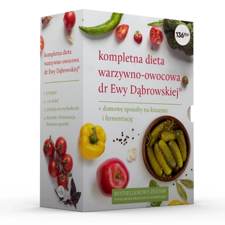 Kompletna dieta warzywno-owocowa dr Ewy Dąbrowskiej + domowe sposoby na kiszenie i fermentację