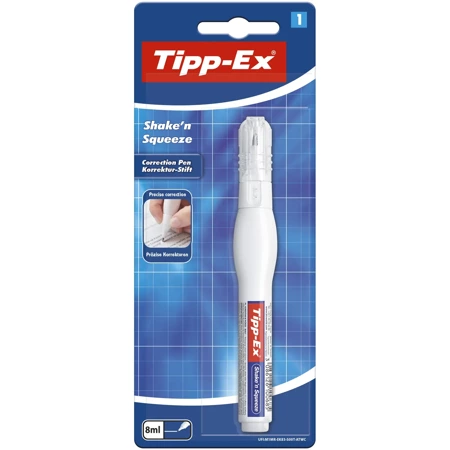 Korektor TIPP-EX Shake n Squeeze 8ml Blister 1szt