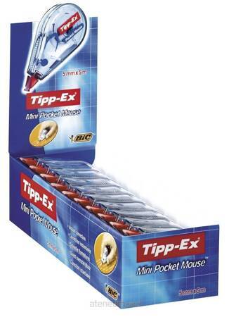 Korektor Tipp - Ex W Taśmie 5mm*5m Biały (10szt) Bic