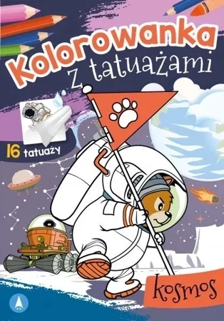 Kosmos. Kolorowanka z tatuażami