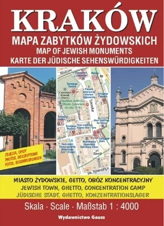 Kraków. Mapa zabytków żydowskich 1:4000