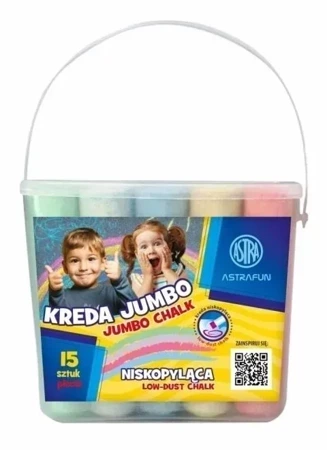 Kreda Jumbo Wiaderko Fun Astra 15 szt.