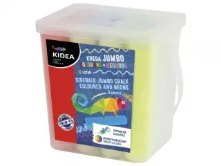 Kreda kolorowa + neonowa Jumbo 12szt DERFORM