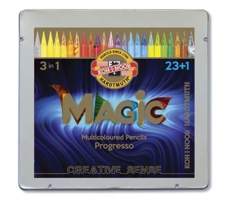 Kredki bezdrzewne magic Progresso Koh-i-Noor 8774 24 kolory