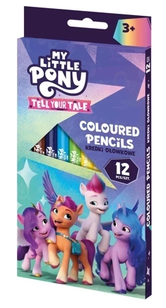 Kredki ołówkowe trójkątne My Little Pony 12 kolorów