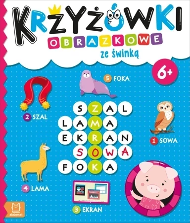 Krzyżówki obrazkowe ze świnką 6+