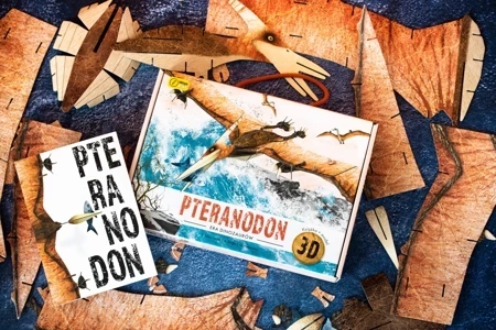 Książka i puzzle 3D era dinozaurów Pteranodon