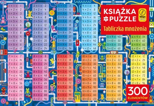 Książka i puzzle Tabliczka mnożenia 300 elementów