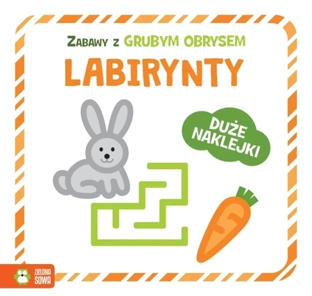 Labirynty zabawy z grubym obrysem