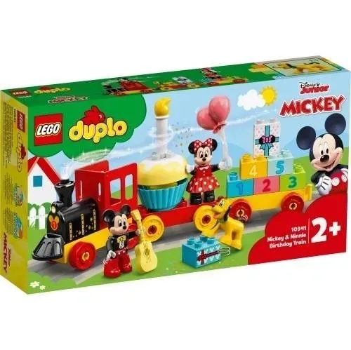 Lego DUPLO Urodzinowy pociąg myszek Miki i Minnie