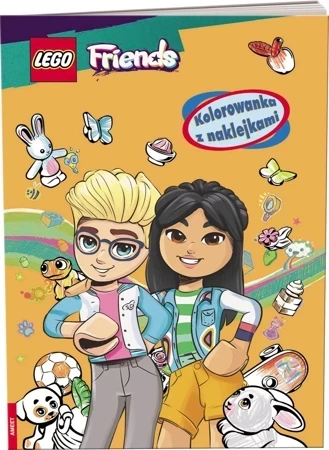 Lego friends Kolorowanka z naklejkami NA-6150