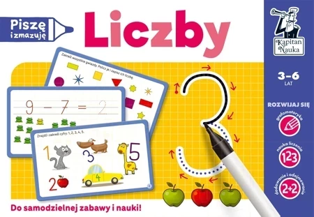 Liczby. Piszę i zmazuję. Kapitan Nauka