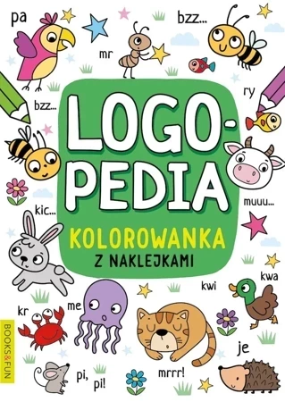 Logopedia. Kolorowanka z naklejkami 4