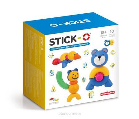 Magformers Stick - O Zestaw Z Niedźwiedziem 10el