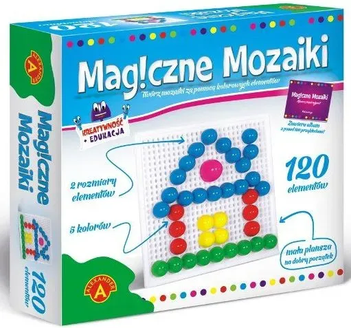 Magiczne mozaiki - Kreatywność i edukacja 120 ALEX