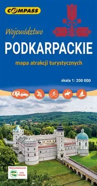 Mapa Podkarpackie 101 atrakcji turystycznych