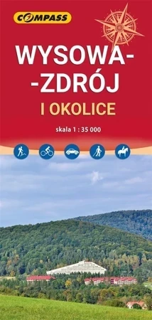 Mapa - Wysowa-Zdrój i okolice 1:35 000