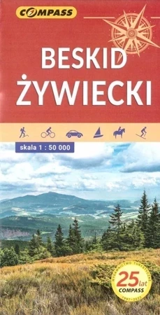 Mapa turystyczna - Beskid Żywiecki 1:50 000 w.2021