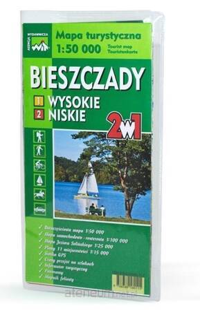 Mapa turystyczna Bieszczady 2w1 WIT