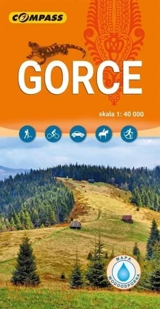 Mapa turystyczna - Gorce 1:40 000 laminat w.19