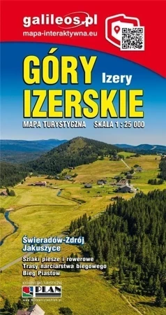 Mapa turystyczna - Góry Izerskie 1:25 000 w.2024