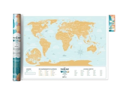 Mapa zdrapka - Travel Map Lagoon World PL