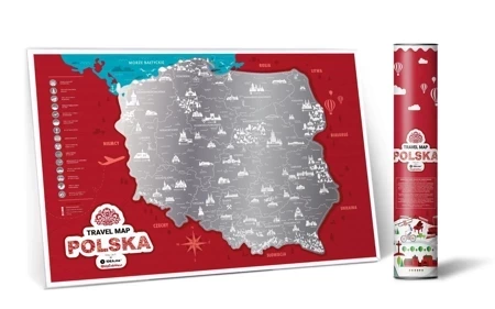 Mapa zdrapka - Travel Map Polska