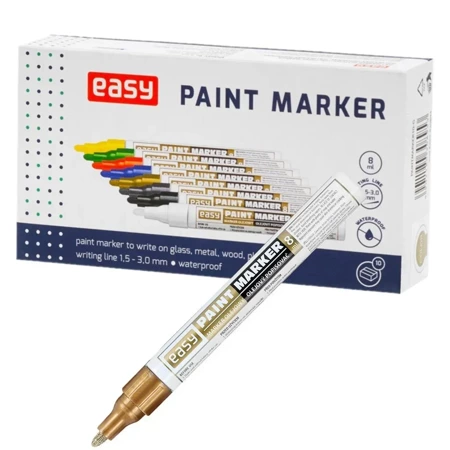 Marker olejowy żłoty 8,5ml (10szt) EASY