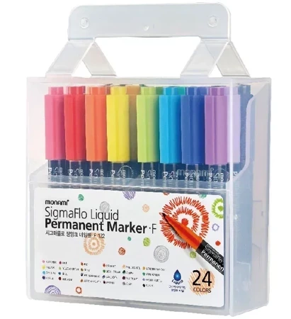 Marker permanentny MonAmi  SigmaFlo F122 24 kolory