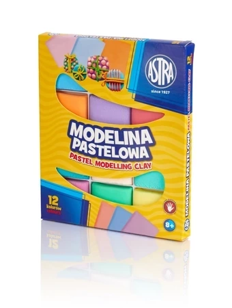 Modelina pastelowa Astra 12 kolorów