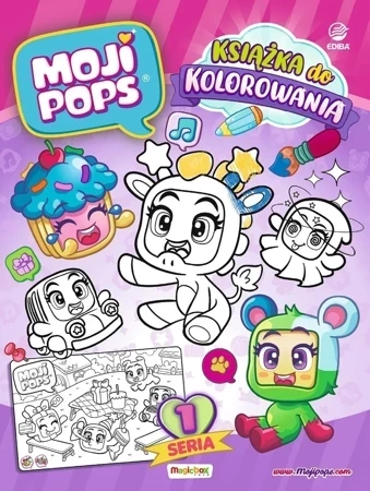 MojiPops książka do kolorowania seria 1