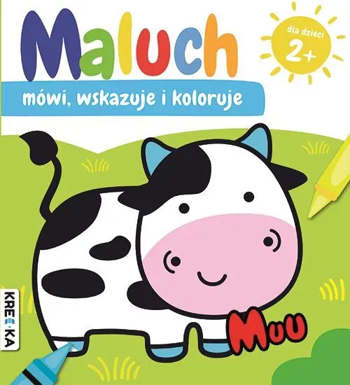 Muu. Maluch mówi, wskazuje i koloruje