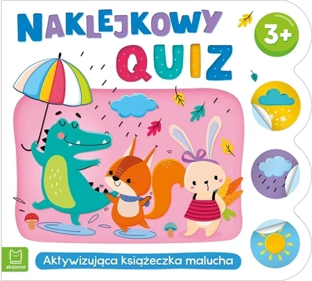 Naklejkowy quiz 3+. Aktywizująca książeczka malucha