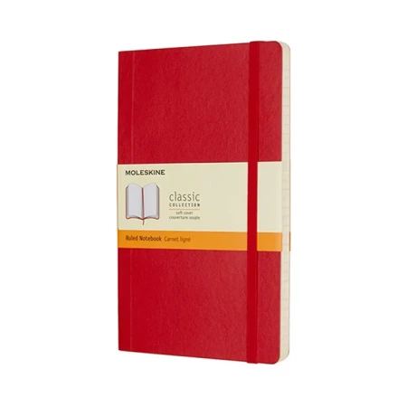 Notes Classic 13x21 linia - czerwony MOLESKINE