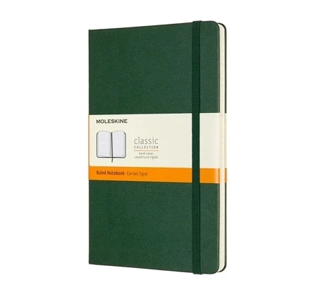 Notes Classic 13x21 tw. linie mirtowa zieleń