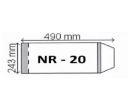 Okładka na podr B5 regulowana nr 20 (50szt) NARNIA