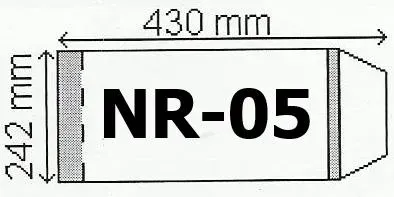 Okładka na podr B5 regulowana nr 5 (50szt) NARNIA