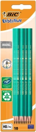 Ołówek bez gumki HB BIC Evolution Original 650  blister 10 szt.