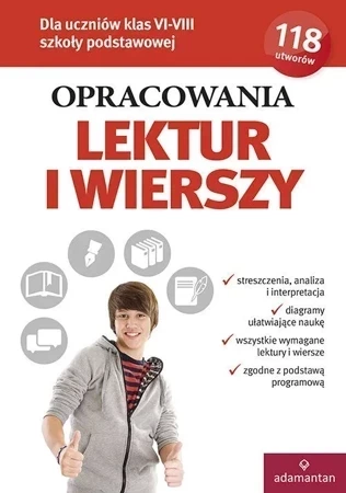 Opracowania lektur i wierszy. Dla klas VI-VIII szkoły podstawowej