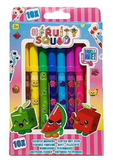 Pachnące pisaki 10 szt. FRUITYSQUAD