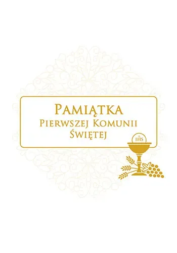 Pamiątka Pierwszej Komunii Świętej