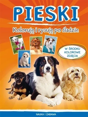 Pieski Koloruję i rysuję po śladzie