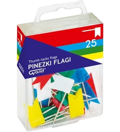 Pinezki Grand flaga 25 sztuk