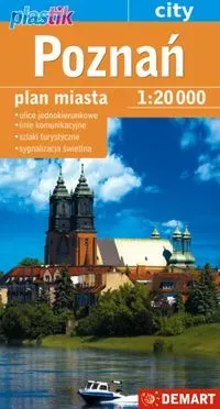 Plan miasta mapa Poznań plastik