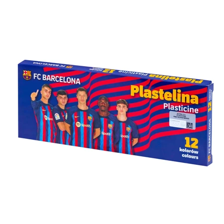 Plastelina szkolna FC Barcelona 2023 12 kolorów