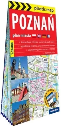 Plastic map Poznań 1: 20 000