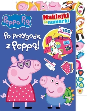 Po przygodę z Peppą. Świnka Peppa. Naklejki na numerki