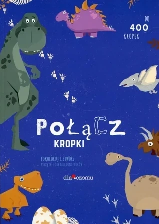 Połącz kropki do 400 kropek Dinozaury